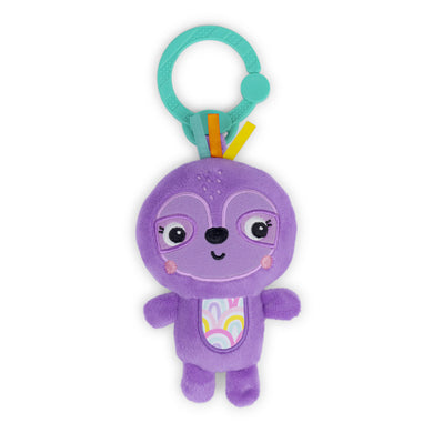 Bright Starts Jingle Joy Reach & Rattle Toy - Purple Sloth