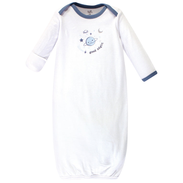 Touched by Nature Infant Boy Organic Cotton Gowns, Constellation, Preemie/Newborn