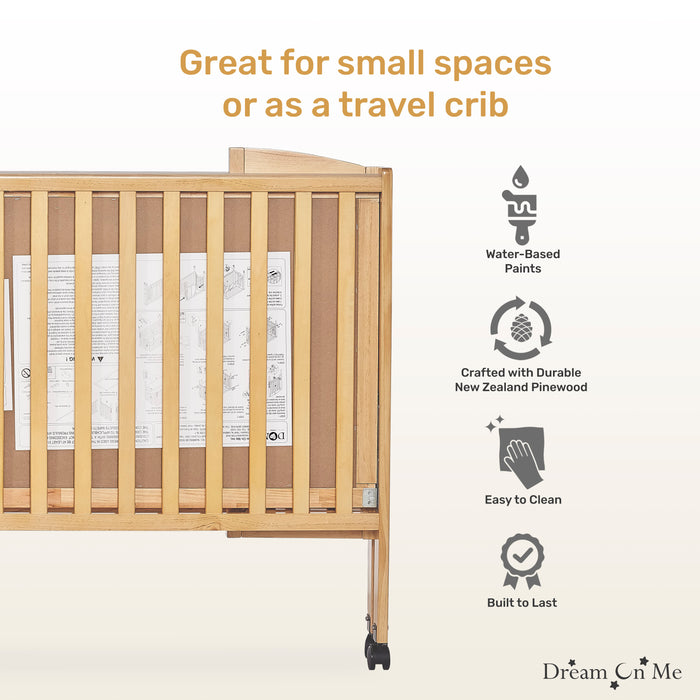 Dream on me folding crib full size online