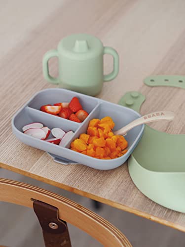 BEABA The Essentials Silicone Meal Set - Grey/Sage