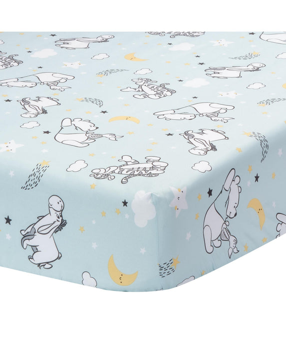 Bedtime Originals Disney Baby Starlight Pooh Fitted Crib Sheet - Blue
