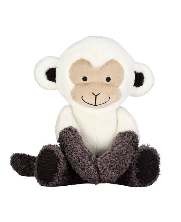 Lambs & Ivy Jungle Party White/Gray Monkey Stuffed Toy - Charlie