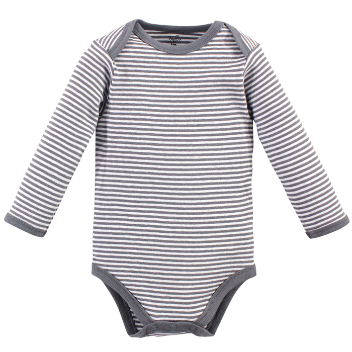 Touched by Nature Organic Cotton Long-Sleeve Bodysuits 5-pack, Cactus