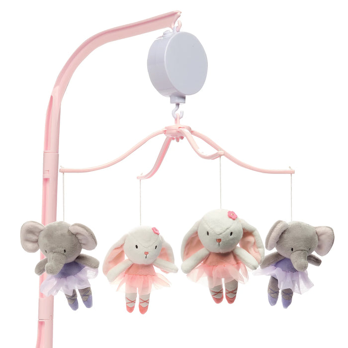 Bedtime Originals Tiny Dancer Ballet Animals Musical Baby Crib Mobile Soother Toy