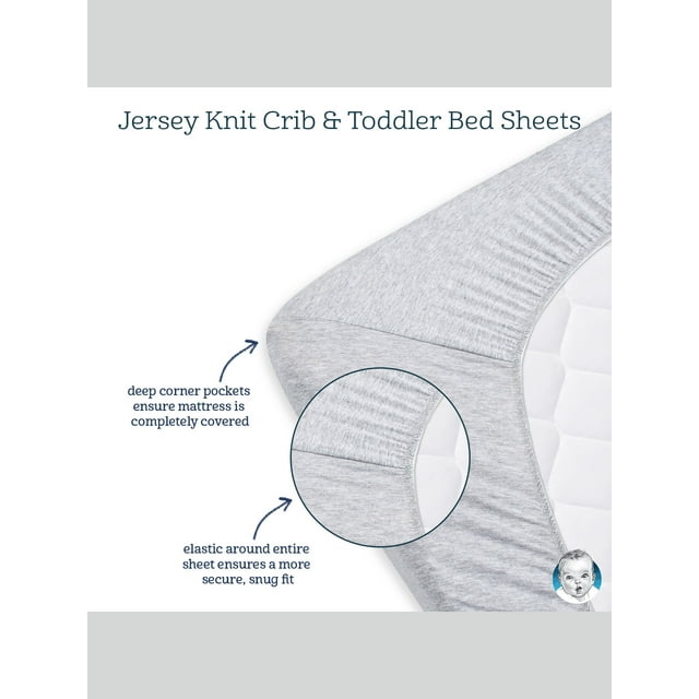 Gerber Baby Neutral Fitted Crib Sheet - White