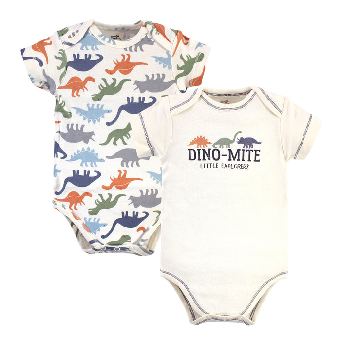 Touched by Nature Baby Boy Organic Cotton Layette Set and Giftset, Bold Dinosaurs, 0-6 Months