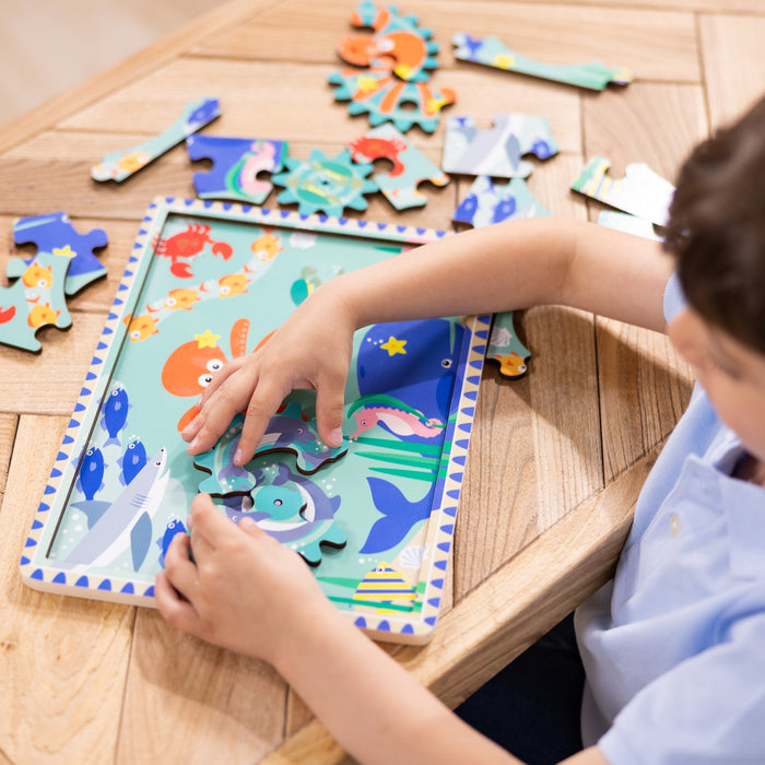 Melissa & Doug Under water Wooden Gear Puzzle