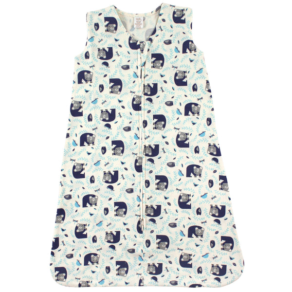 Touched by Nature Baby Boy Organic Cotton Sleeveless Wearable Sleeping Bag, Sack, Blanket, Woodland