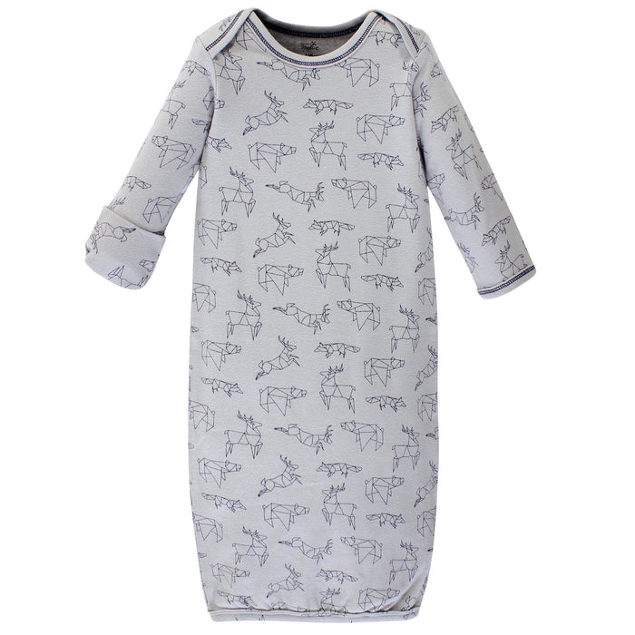 Touched by Nature Baby Organic Cotton Gowns, Constellation, Preemie/Newborn