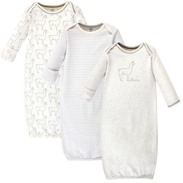 Touched by Nature Organic Cotton Gowns, Llama, Preemie/Newborn