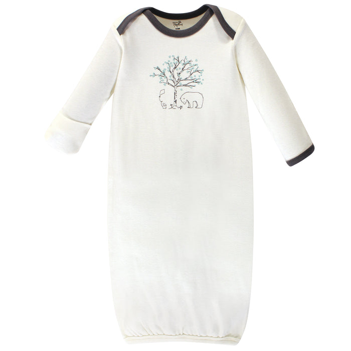 Touched by Nature Organic Cotton Gowns, Birch Tree, Preemie/Newborn