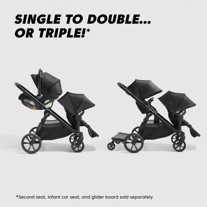 Baby Jogger City Select 2 Single-to-Double Modular Stroller, Harbor Grey