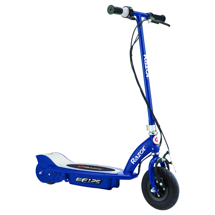 Razor E125 24V Motorized Battery Powered Electric Scooter Toy, Blue (2 Pack)