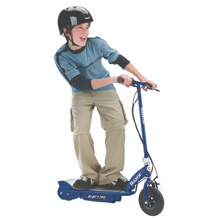 Razor E125 24V Motorized Battery Powered Electric Scooter Toy, Blue (2 Pack)