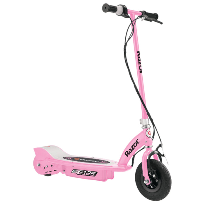 Razor E125 Kids Ride On 24V Motorized Battery Powered Electric Scooter Toy, Pink