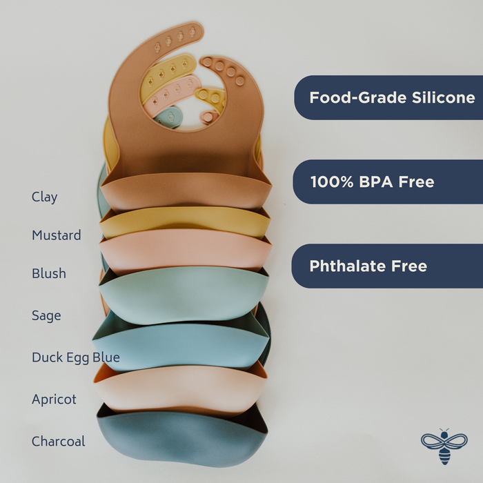 Babeehive Goods Clay Silicone Baby Bib