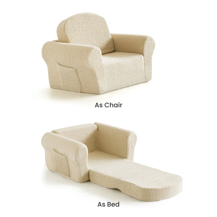 Tiny Land® Afternoon Couch —— Cream Kids Chair