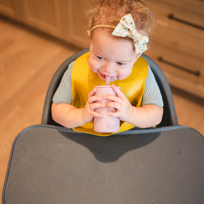 Babeehive Goods Dusty Rose Silicone Straw Cup