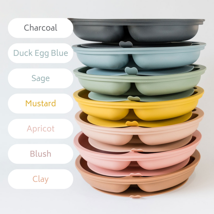 Babeehive Goods Duck Egg Blue Silicone Suction Plate