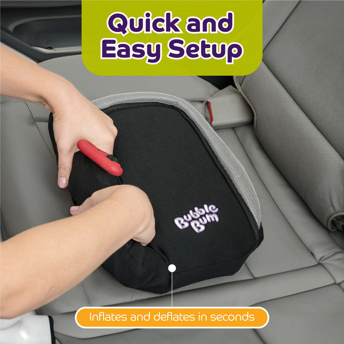 BubbleBum Inflatable Travel Car Booster Seat - Booster Seat - Black