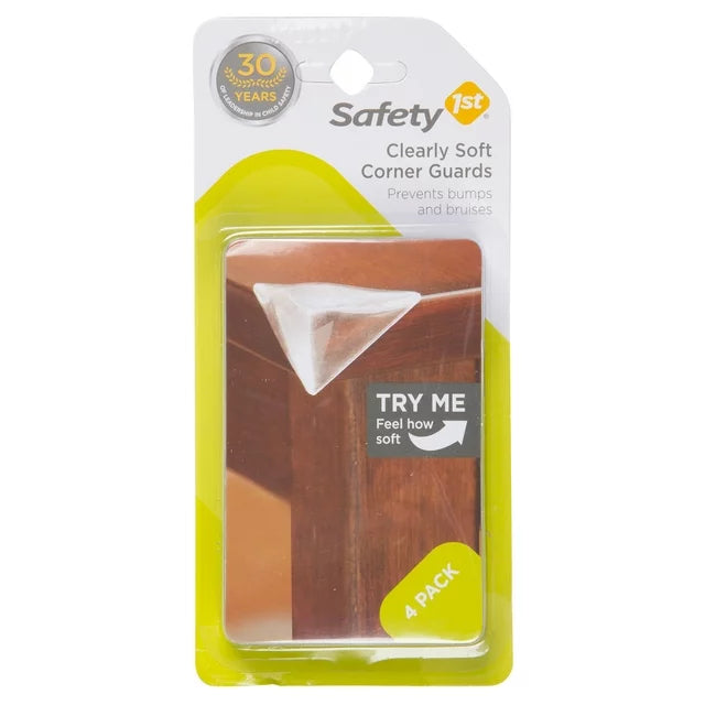 Safety 1ˢᵗ Clearly Soft Corner Guards (4pk), Clear