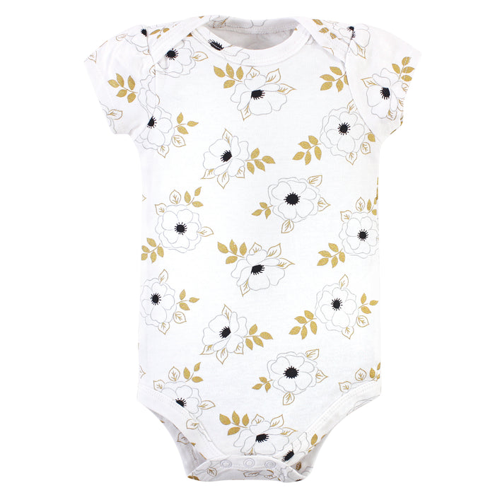 Little Treasure Baby Girl Cotton Bodysuits 3-Pack, Limited Edition