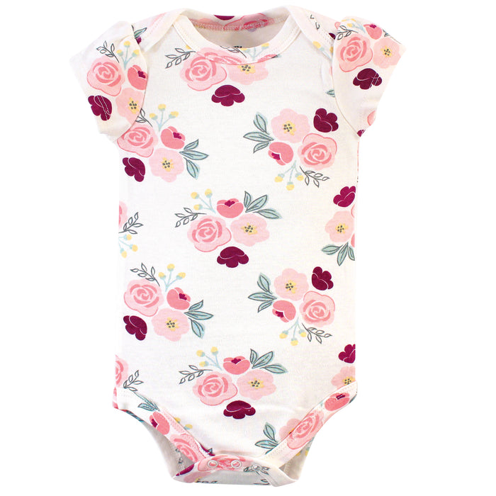 Little Treasure Baby Girl Cotton Bodysuits 3-Pack, Worth The Wait