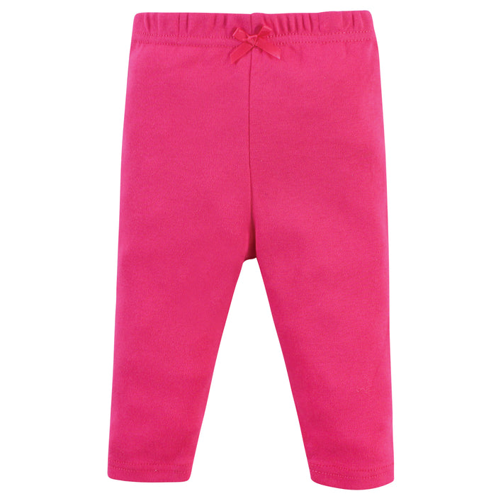 Little Treasure Baby Girl Cotton Bodysuit, Pant and Shoe 3 Piece Set, Navy Pink Purse