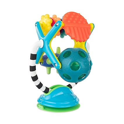 Sassy Teethe & Twirl Sensation Station 2-in-1 Suction Cup High Chair Toy