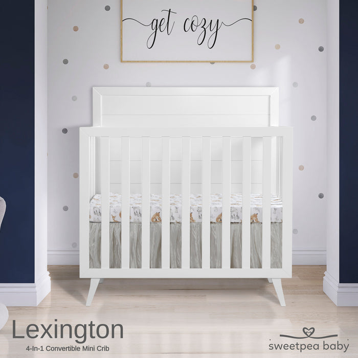 Sweetpea Baby Lexington 4 in 1 Convertible Mini Crib buybuy BABY