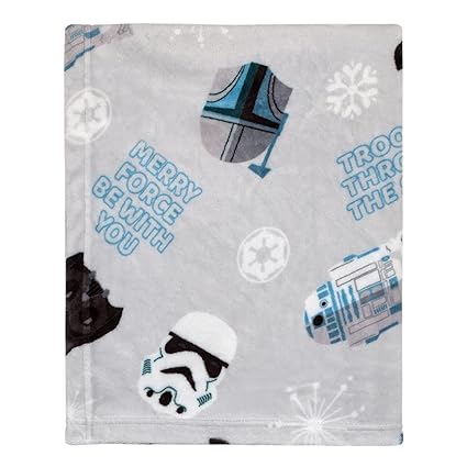Star Wars Legacy Merry Force Be With You Christmas Holiday Seasonal Toddler Blanket