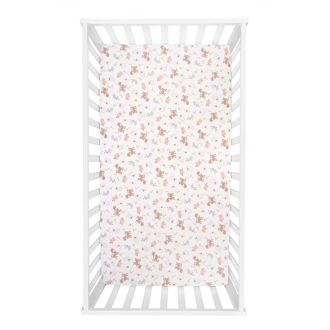 Trend Lab Farm Friends Deluxe Flannel Fitted Crib Sheet