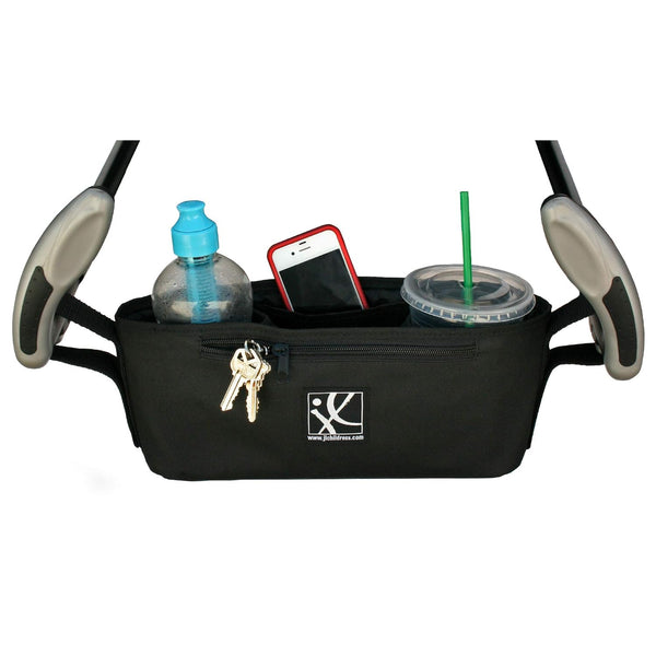 J.L. Childress Cargo 'N Drinks Stroller Parent Tray, Black