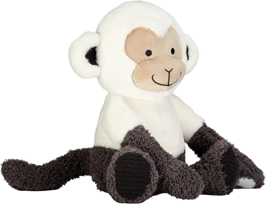 Lambs & Ivy Jungle Party White/Gray Monkey Stuffed Toy - Charlie