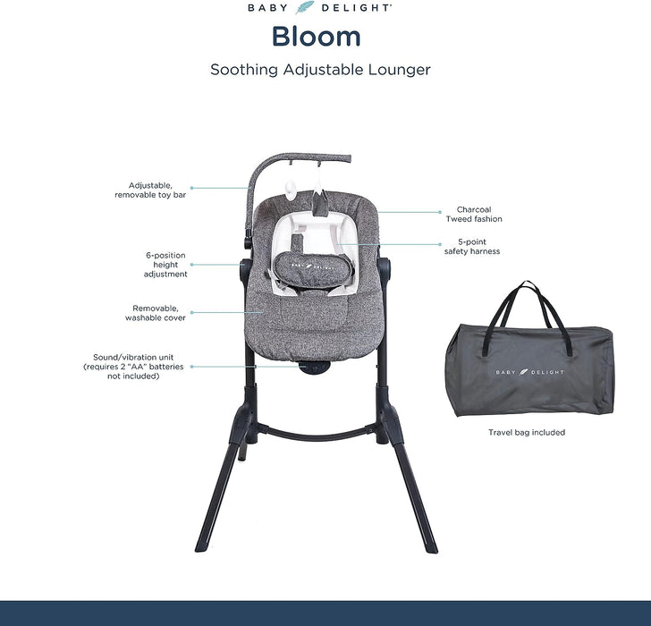 Baby Delight Bloom Soothing Adjustable Lounger