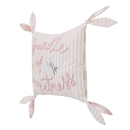 NoJo Farmhouse Chic Stripe "Bundle of Sweetness" Decorative Throw Pillow
