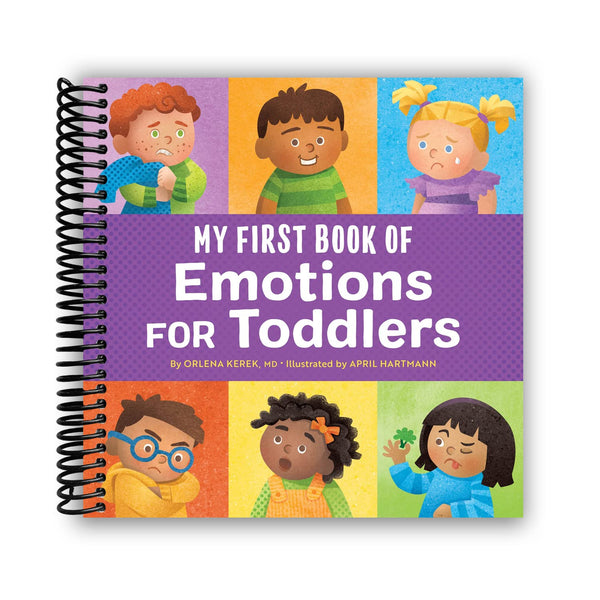 Lay it Flat My First Book of Emotions for Toddlers (Spiral Bound)