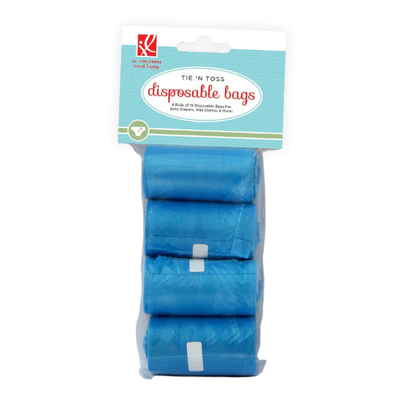 J.L. Childress Tie 'N Toss Disposable Bags, Blue