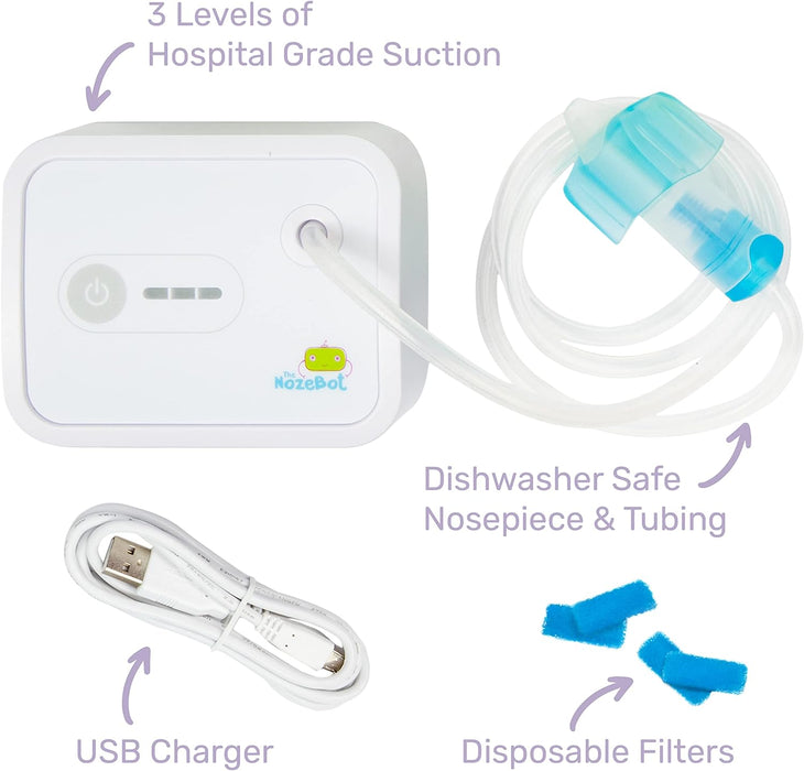 Dr. Noze Best *SALE* NozeBot® Electric Nasal Aspirator (2023 Model)