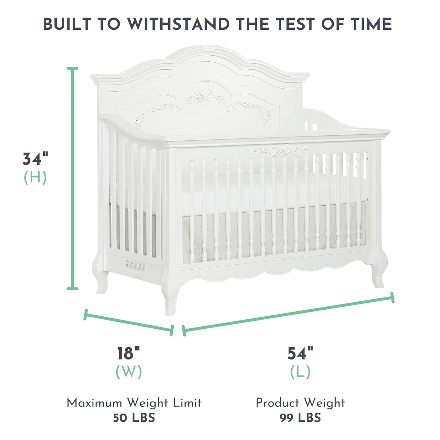 Evolur Aurora 5 in 1 Convertible Crib — buybuy BABY