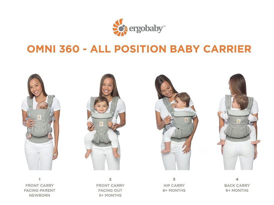 OMNI 360 Cotton Baby Carrier - Pearl Grey