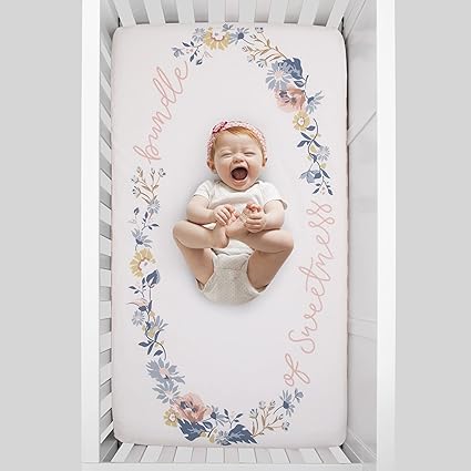 NoJo Farmhouse Chic Photo Op Fitted Crib Sheet