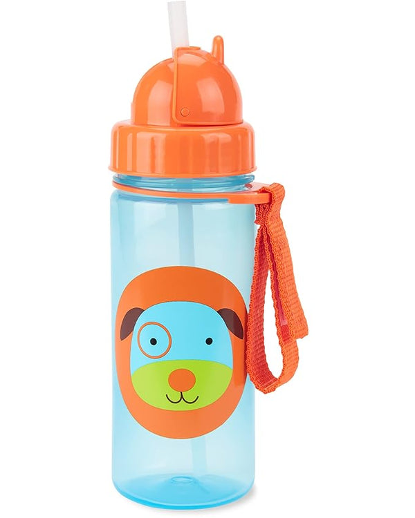 Skip Hop Toddler Sippy Cup with Straw, Zoo Straw Bottle 13 oz