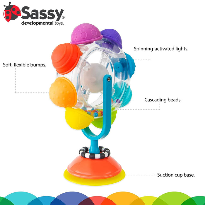 Sassy Light Up Rainbow Wheel Tray Toy