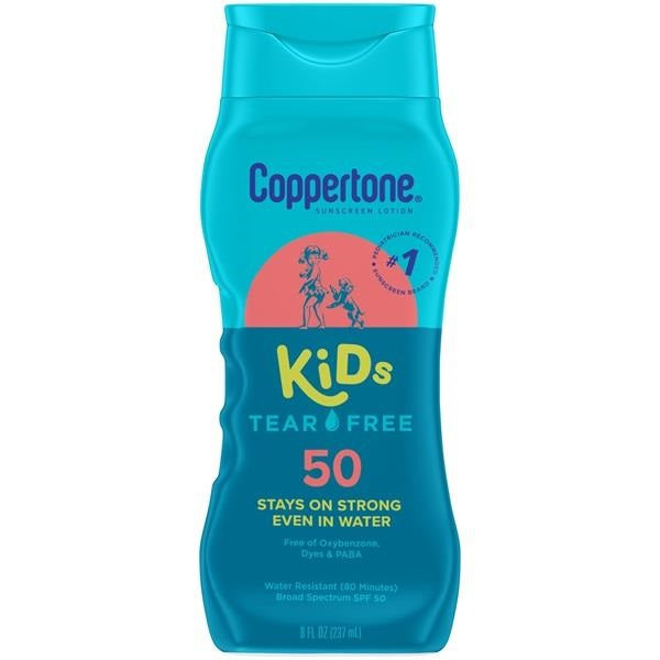 Coppertone Kids Tear Free Mineral Spf 50 Lotion, 8Oz.