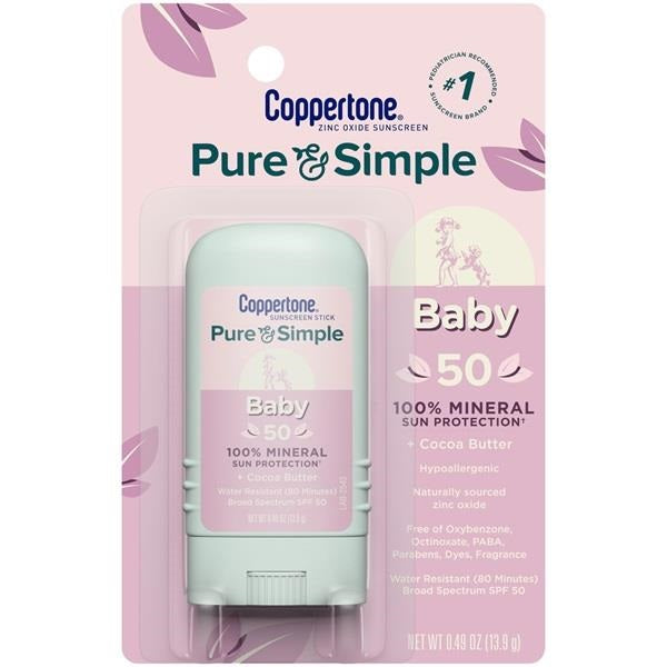 Coppertone Pure & Simple Baby Stick Spf 50 .5Oz