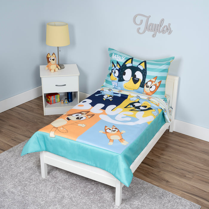 Bluey 4-Piece Toddler Bed Set