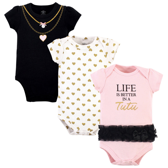 Little Treasure Infant Girl Cotton Bodysuits, Life In Tutu, Newborn