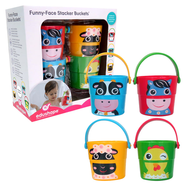 Edushape Funny Face Stacker Buckets