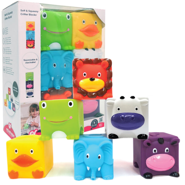 Edushape Soft & Squeezy Critter Blocks